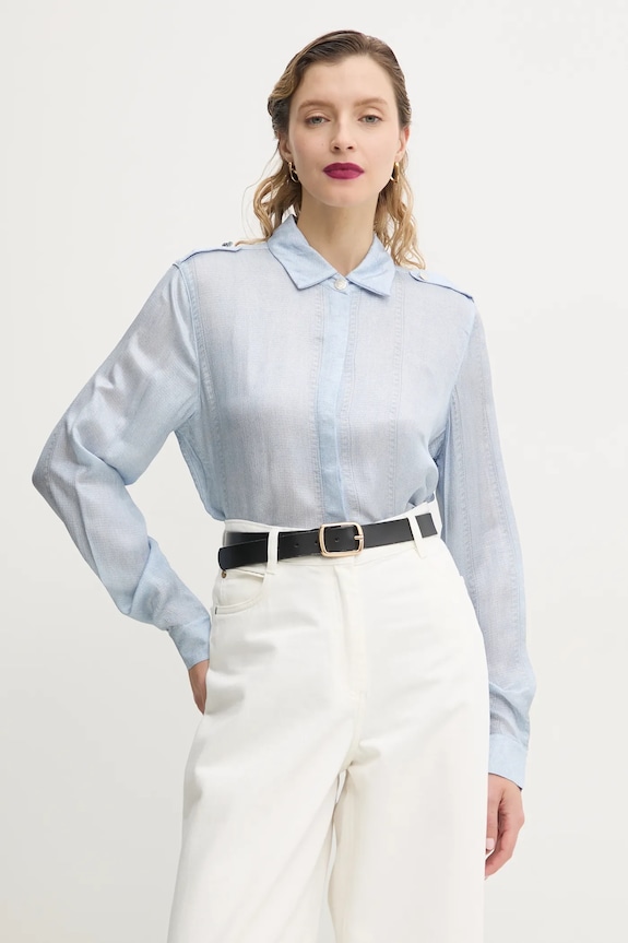 Košulja Bruuns Bazaar plava BBW4410