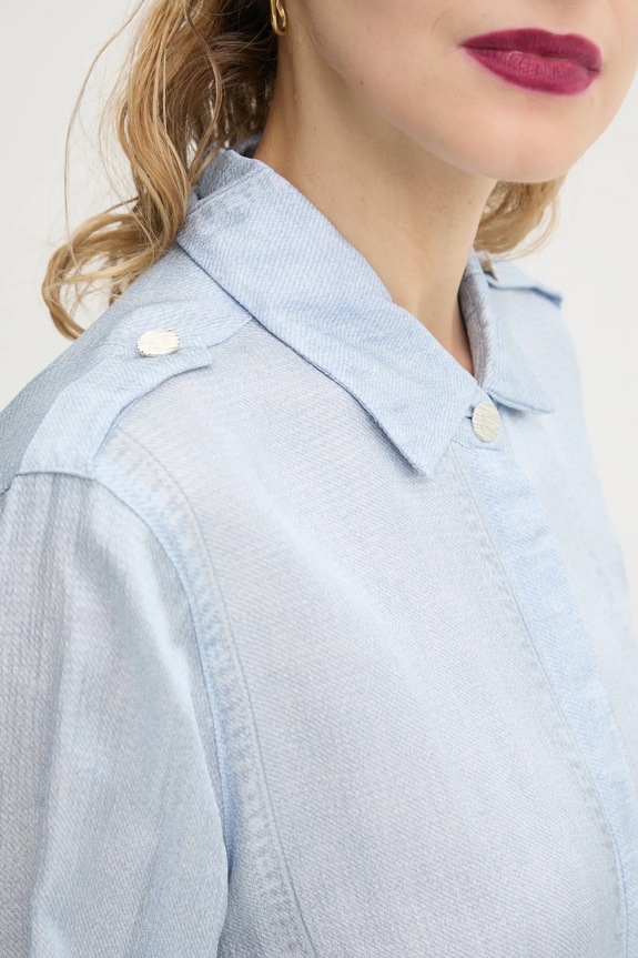 Košulja Bruuns Bazaar BBW4410 plava