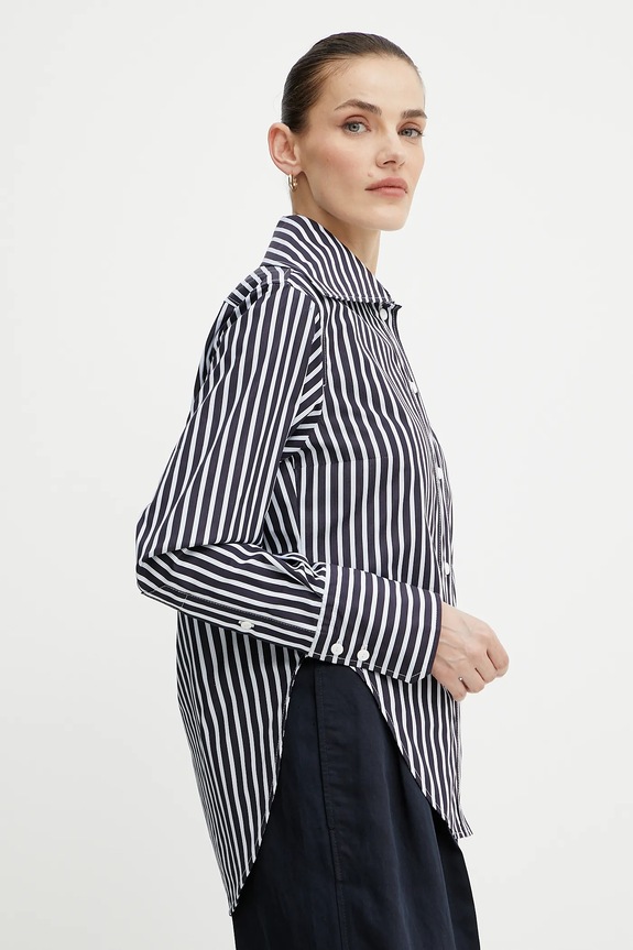 Patou camicia in cotone blu navy BL0410190