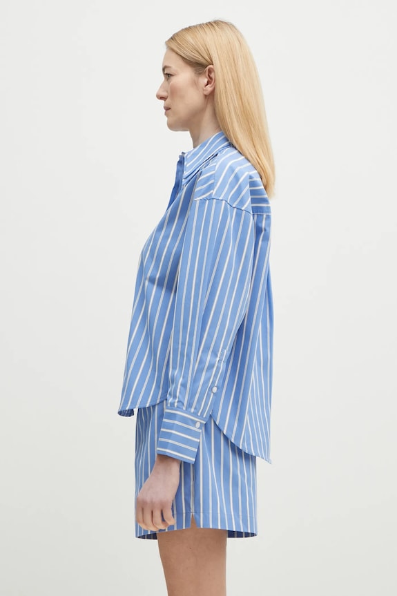 Πουκάμισο Axel Arigato Tailor Striped Shirt A2869001 μπλε SS25