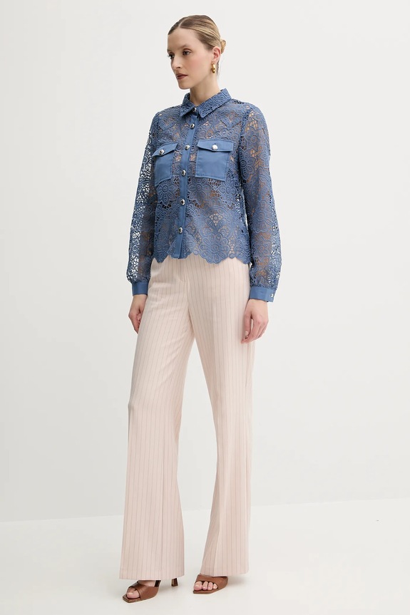 Morgan camicia CIVI CIVI blu SS26