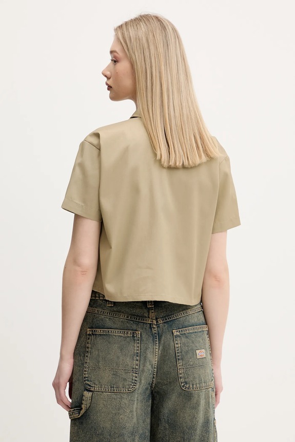 Ρούχα Πουκάμισο Dickies DKDFS573KHK1 πράσινο