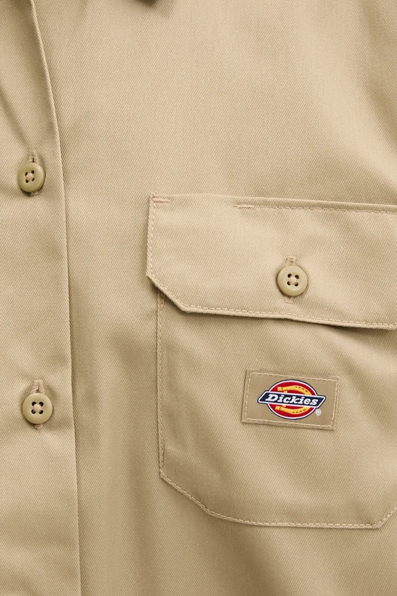Πουκάμισο Dickies DKDFS573KHK1 πράσινο