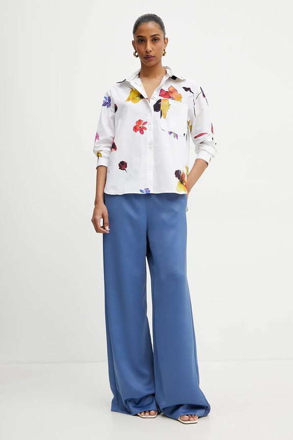 MAX&Co. koszula bawełniana 2516111054200 biały SS25
