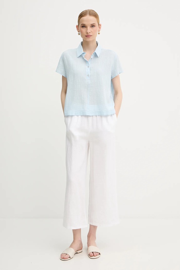 United Colors of Benetton bluzka 5ONVDQ0BQ niebieski SS25