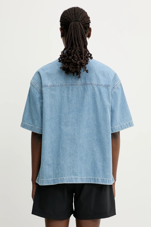 Clothing Carhartt WIP denim shirt S/S Lovilia Shirt I034558.135 blue
