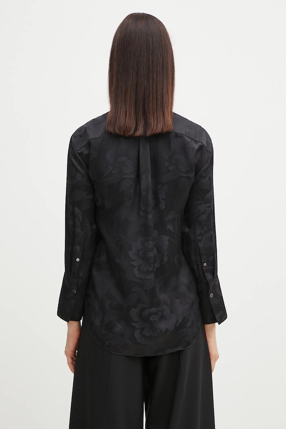 Ρούχα Μεταξωτό πουκάμισο Kenzo FF52CH2549JR.99 μαύρο