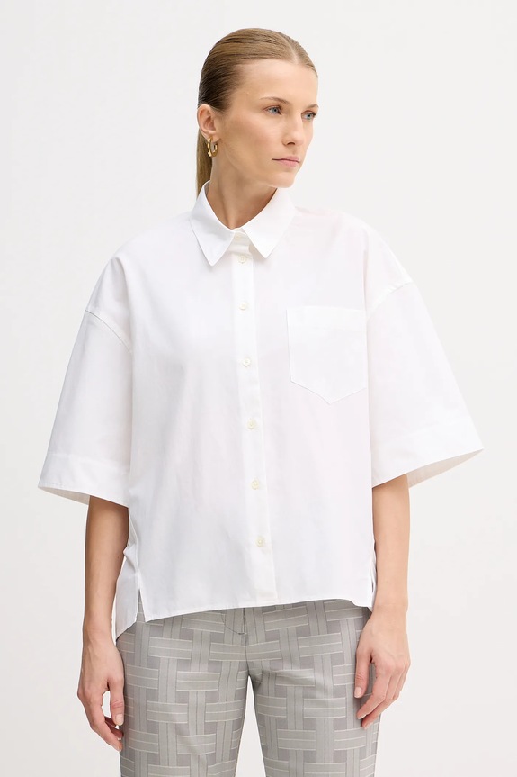 Kenzo koszula bawełniana bawełna biały FF52CH2589LB.01