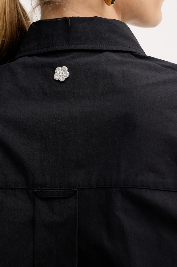 Kenzo camicia in cotone FF52CH2589LB.99 nero