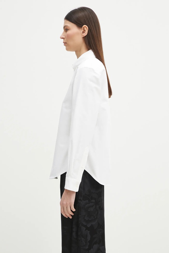 Хлопковая рубашка Kenzo FF52CH2649LO.01 белый SS25