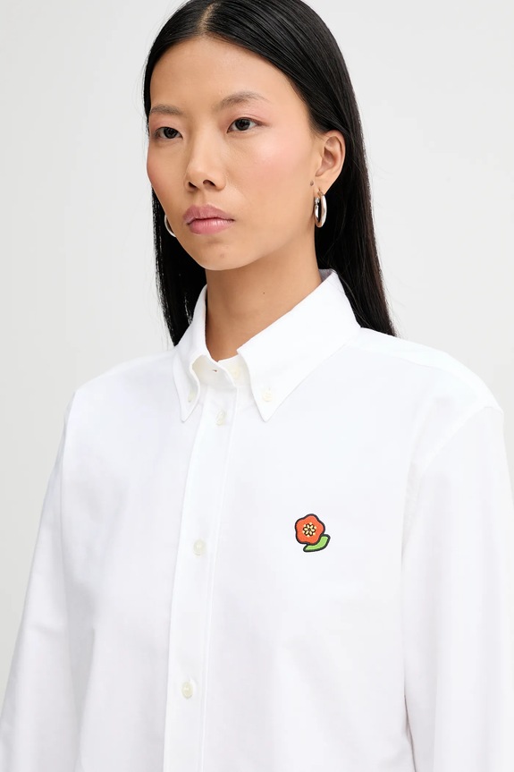 Kenzo koszula bawełniana biały FF52CH2649LO.01
