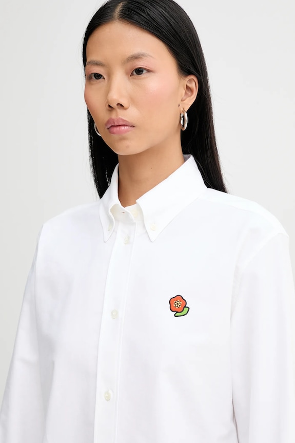 Kenzo koszula bawełniana biały FF52CH2649LO.01