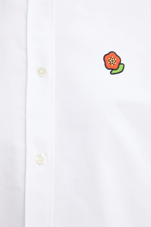 Kenzo koszula bawełniana FF52CH2649LO.01 biały