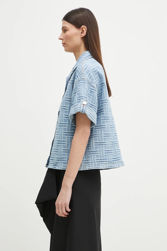 Kenzo camicia di jeans FF52DC2496J4.DB blu SS25