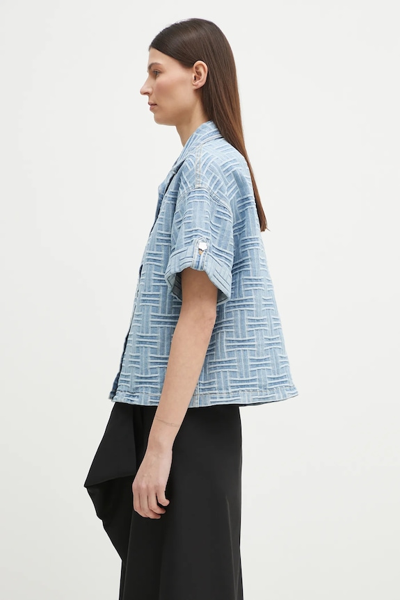 Kenzo camicia di jeans FF52DC2496J4.DB blu SS25