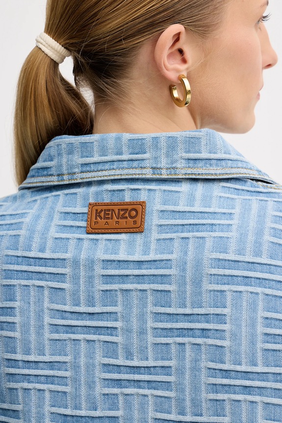 Kenzo koszula jeansowa FF52DC2496J4.DB niebieski