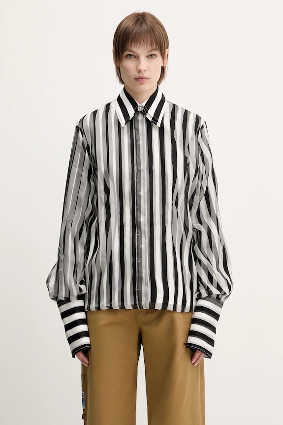 Шелковая рубашка Sportmax Sumero casual чёрный 2512111042600