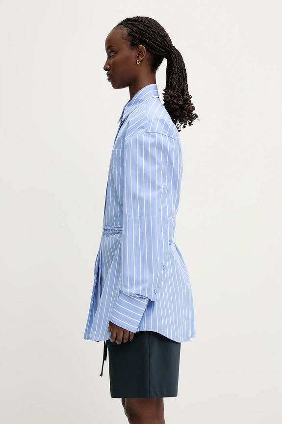 Pamučna košulja Sportmax Firma 2512191051600 plava SS25