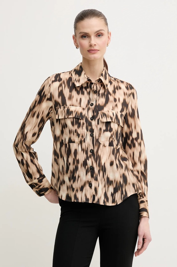 Pedro del Hierro camicia in cotone regolare beige 6639072