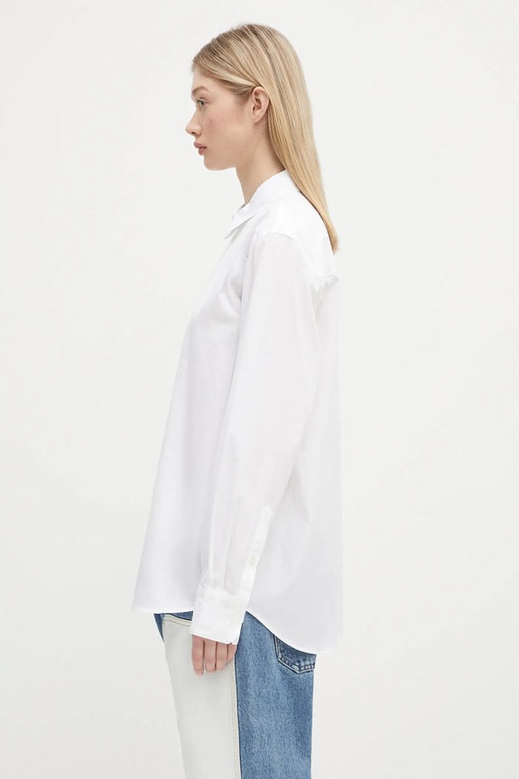 Βαμβακερό πουκάμισο Anine Bing Essie Shirt A.07.11028 λευκό AA00