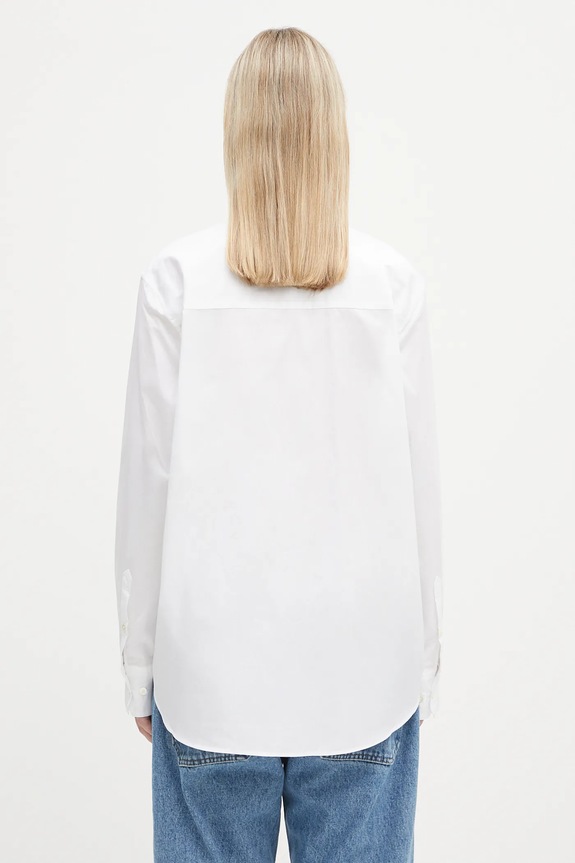 Ρούχα Βαμβακερό πουκάμισο Anine Bing Essie Shirt A.07.11028 λευκό