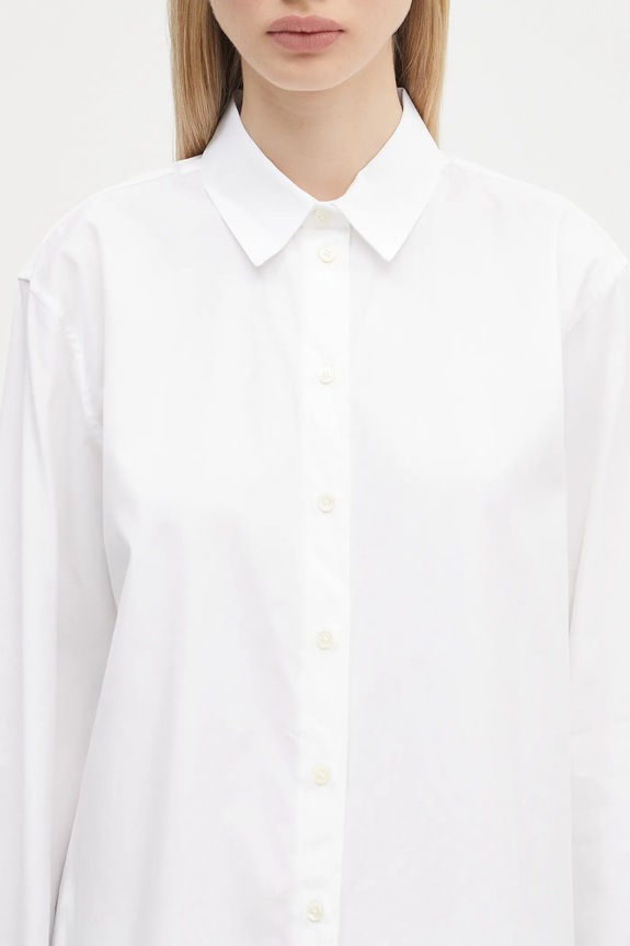 Βαμβακερό πουκάμισο Anine Bing Essie Shirt λευκό A.07.11028