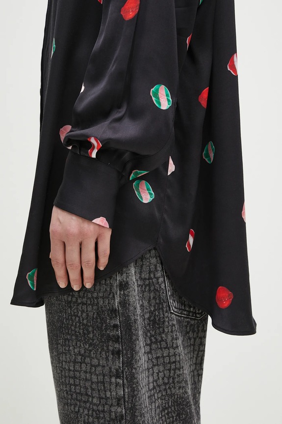 Fiorucci shirt Lollipop Print black W02SPTLO285VI01BK03