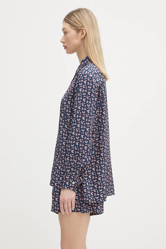 A.P.C. camicia Chemise Gabrielle VIALN.F12607 blu navy SS25