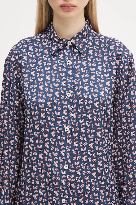 A.P.C. camicia Chemise Gabrielle blu navy VIALN.F12607