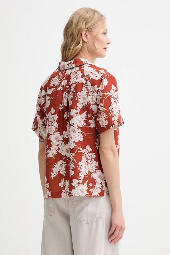 Oblečení Lněná košile Levi's SONNY CAMP SHIRT 001HO oranžová