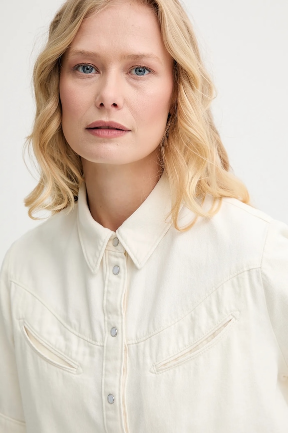 Levi's camicia di jeans RINOA CAMP SHIRT beige 001SL