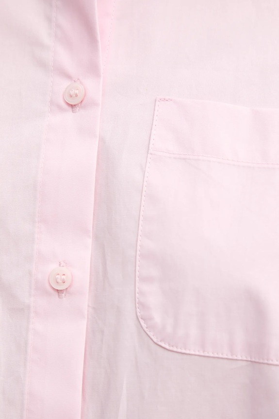 Βαμβακερό πουκάμισο Sisley 5WMELQ08V ροζ