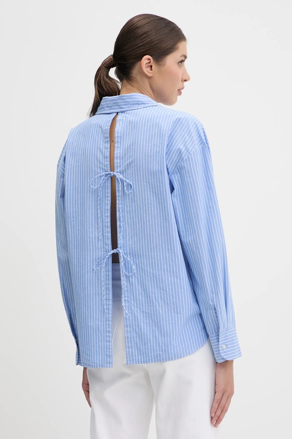 Ρούχα Βαμβακερό πουκάμισο Abercrombie & Fitch KI140.5150.217 μπλε