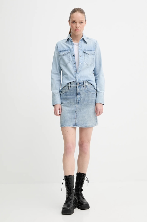 Rifľová košeľa G-Star D24343.D539 modrá AW25