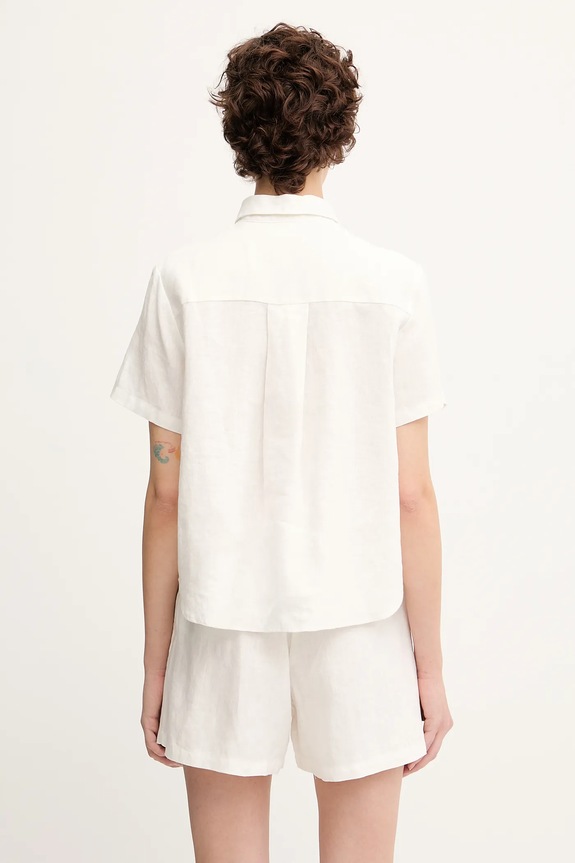Abbigliamento Samsoe Samsoe camicia di lino MINA F23900009 bianco