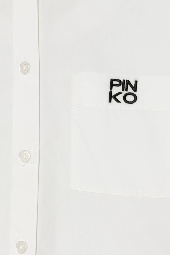 Pinko cămașă de bumbac pentru copii alb KFCA003.0.CA015