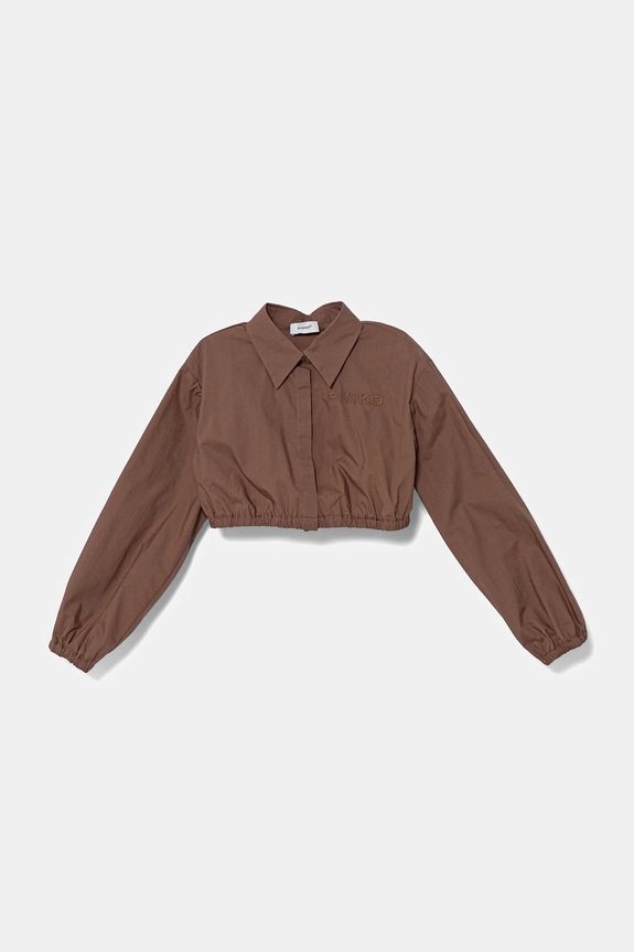 Pinko gyerek ing pamutból KFCA004.0.CA101 barna SS25