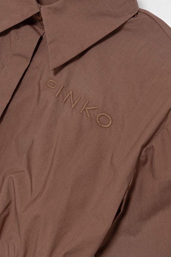 Pinko gyerek ing pamutból barna KFCA004.0.CA101