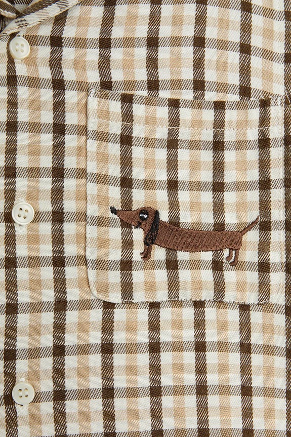 Πουκάμισο Mini Rodini Gingham μπεζ 2522016013