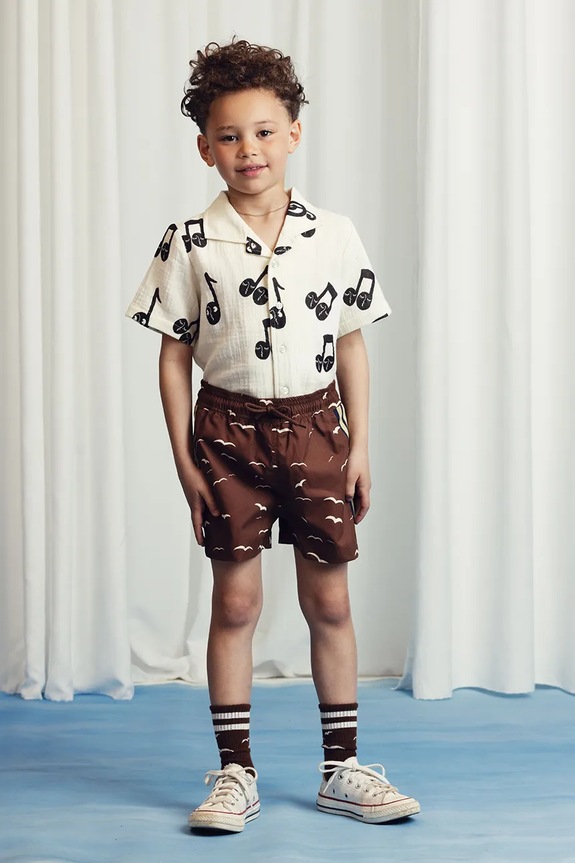 Dječja pamučna košulja Mini Rodini Note casual bijela 2522017910