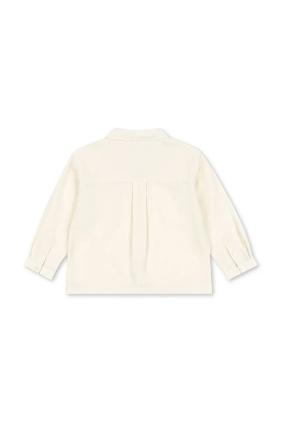 Detská ľanová košeľa Konges Sløjd CELEBRATION FRANZEN SHIRT KS103570 béžová SS25