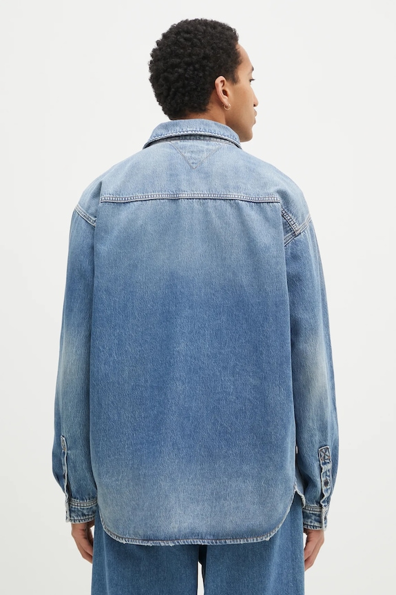 Odzież Tommy Jeans koszula jeansowa DM0DM20650 niebieski