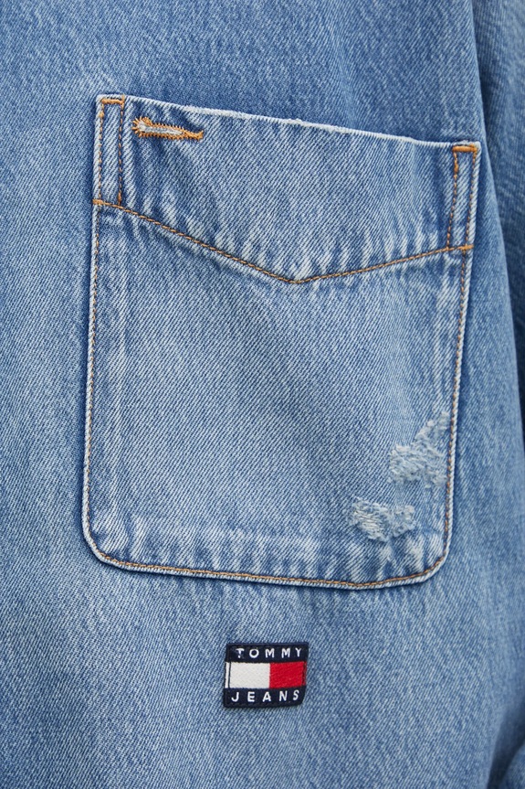 Tommy Jeans koszula jeansowa DM0DM20650 niebieski