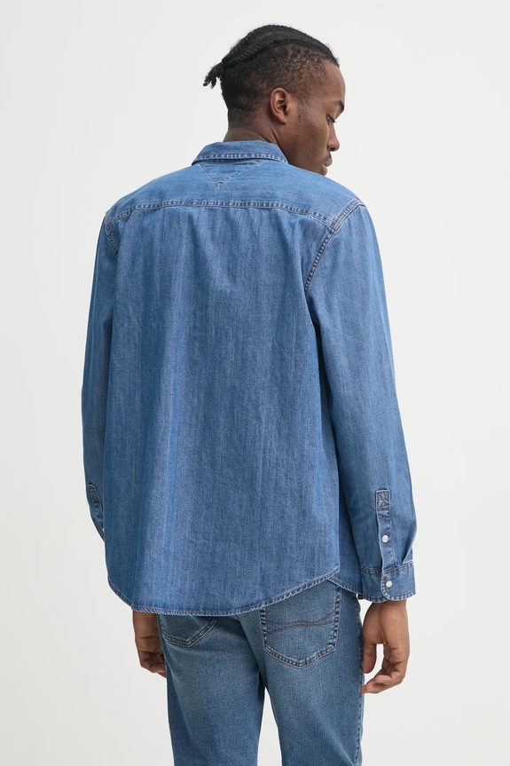 Tommy Jeans koszula jeansowa niebieski DM0DM21102