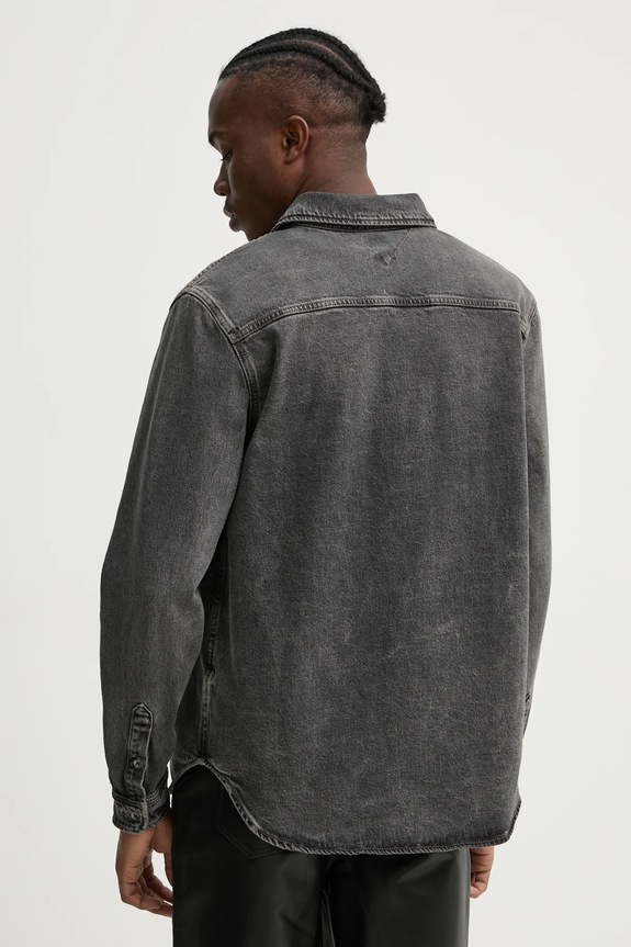 Odzież Tommy Jeans koszula jeansowa DM0DM20619 szary