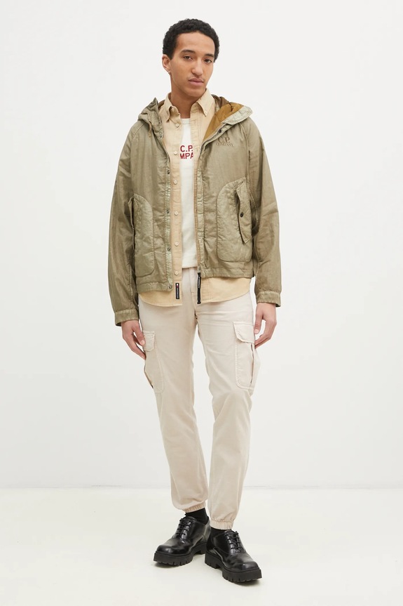 Manšestrová košile Tommy Jeans DM0DM20672 zelená SS25