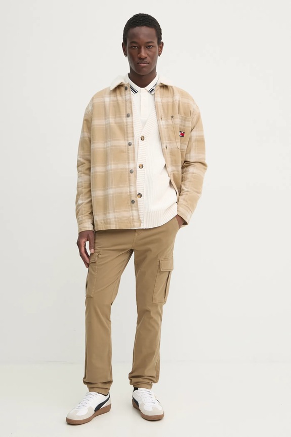Ruházat Tommy Jeans rövid kabát DM0DM20241 bézs