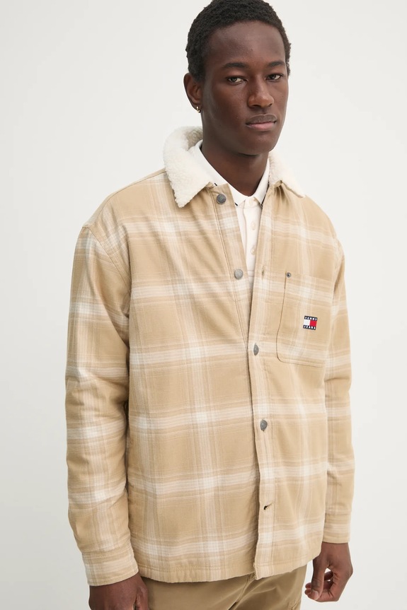 Tommy Jeans rövid kabát DM0DM20241 bézs