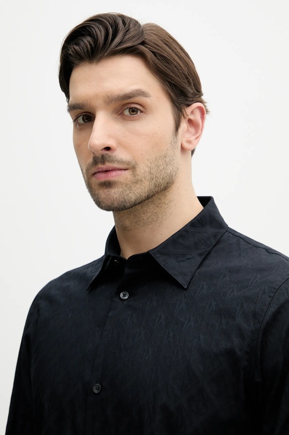 Pamučna košulja Armani Exchange mornarsko plava XM000197.AF12179