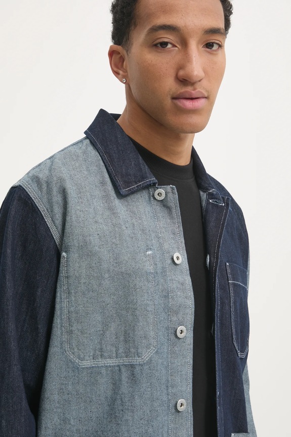 HUGO Blue koszula jeansowa 50534188 granatowy